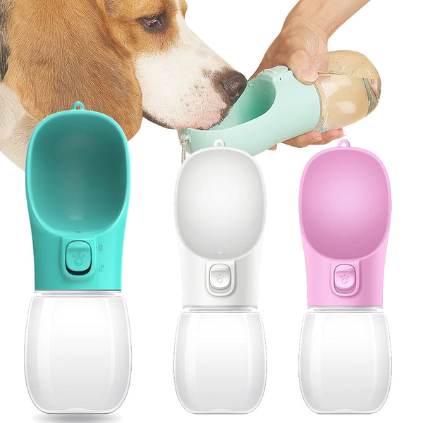 TrailPaws™ Portable Dog Water Bottle with Built-In Drinking Bowl
