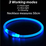 GlowPaws™ USB Rechargeable LED Dog Collar for Night Walks