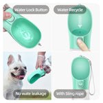 TrailPaws™ Portable Dog Water Bottle with Built-In Drinking Bowl