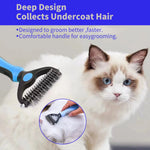 FurAway™ Stainless Steel Deshedding Brush for Dogs & Cats